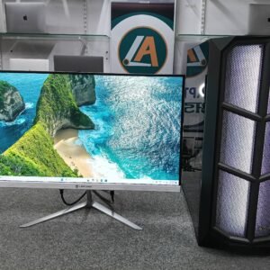 Refurbished  ryzen 5 processor (5600)|16gb ram| 512 gb ssd| gaming cabinet with 24 inch ips screen